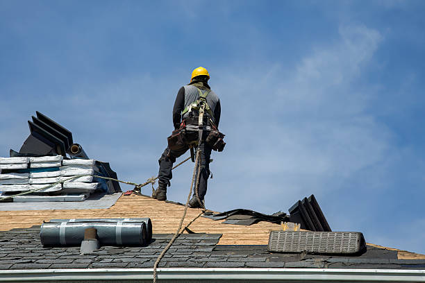 Professional Flat Roof Repair technician working in Whitestone, NY